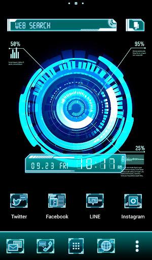 Cyber Interface Theme +HOME - Image screenshot of android app