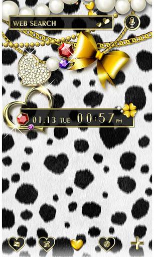 Cute Theme Dalmatian Hearts - Image screenshot of android app