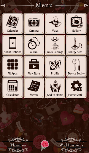Dark Alice in Wonderland Theme - Image screenshot of android app