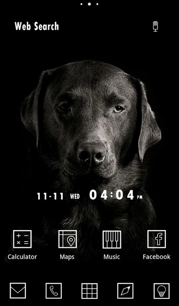 Wallpaper-Dog in the Dark- - Image screenshot of android app