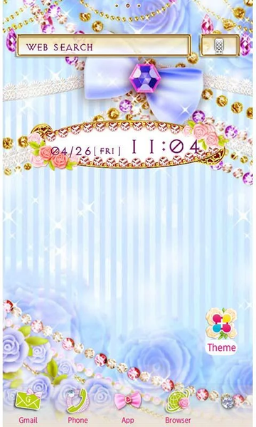 Dolly Pink Wallpaper Theme - عکس برنامه موبایلی اندروید