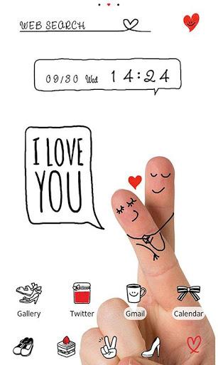 Love Wallpaper-Finger Art- - عکس برنامه موبایلی اندروید