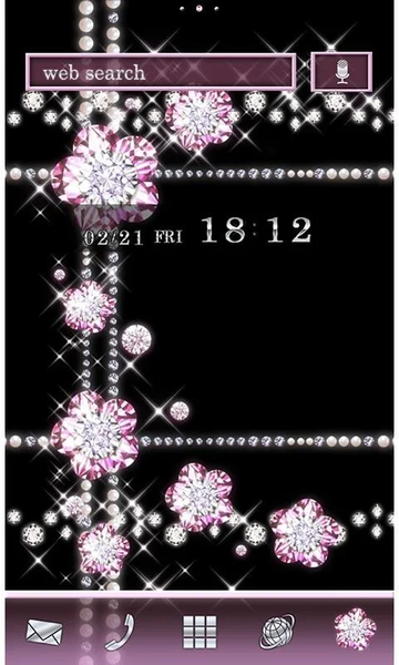 Jewel Theme Diamond Flower - عکس برنامه موبایلی اندروید