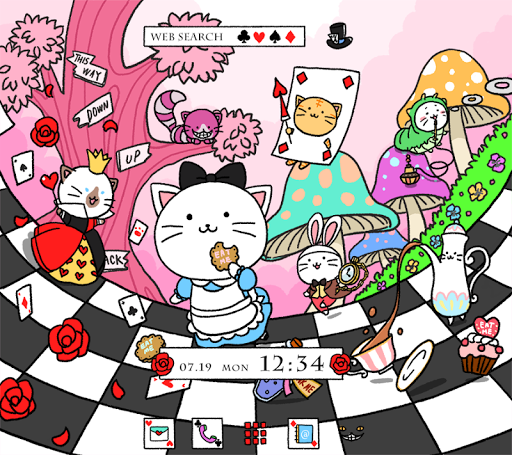 Cats in Wonderland Theme - Image screenshot of android app