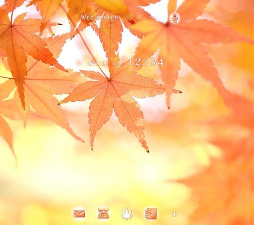 Fall Leaves Theme +HOME - Image screenshot of android app