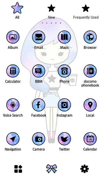 Galaxy Girl Theme - عکس برنامه موبایلی اندروید