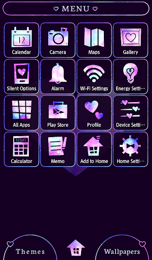 Galaxy Heart Theme - Image screenshot of android app
