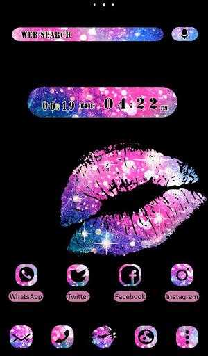 Galaxy Lips Theme - Image screenshot of android app