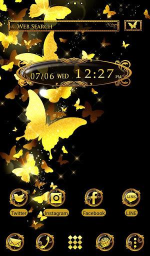Golden Butterflies Wallpaper - Image screenshot of android app