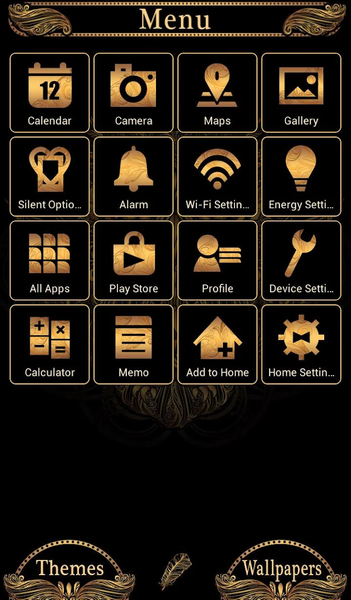 Golden Owl Theme - Image screenshot of android app