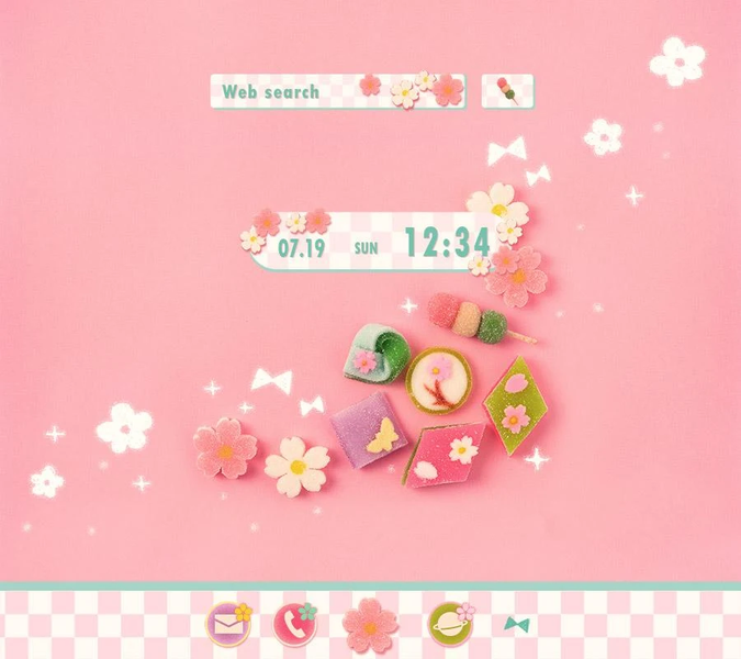 Cute Theme-Japanese Treats- - Image screenshot of android app