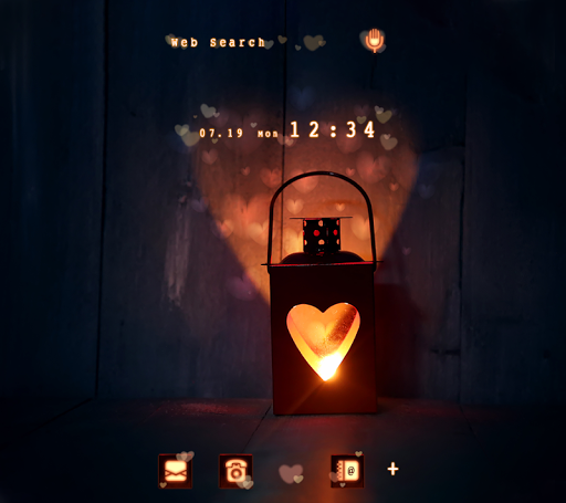 Heart Lantern Theme - Image screenshot of android app