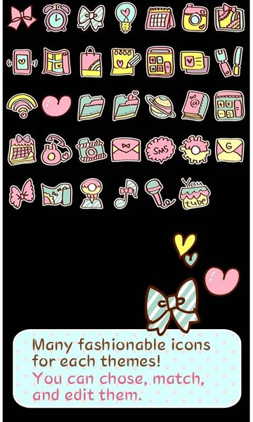 -Minty Ribbon- Theme +HOME - عکس برنامه موبایلی اندروید