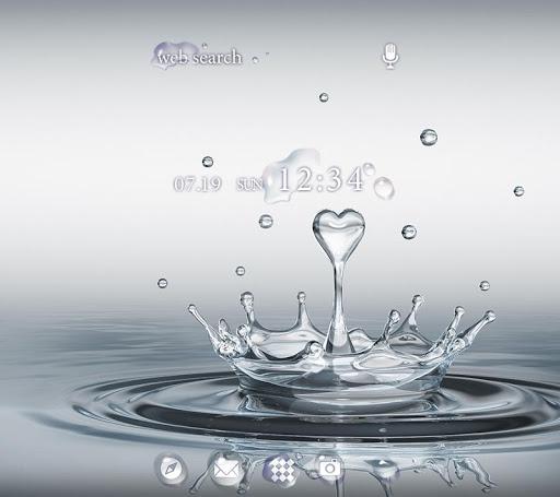 Heart Drop Theme +HOME - عکس برنامه موبایلی اندروید