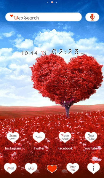 Heart Tree +HOME Theme - عکس برنامه موبایلی اندروید