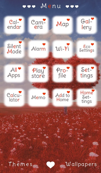 Heart Tree +HOME Theme - عکس برنامه موبایلی اندروید
