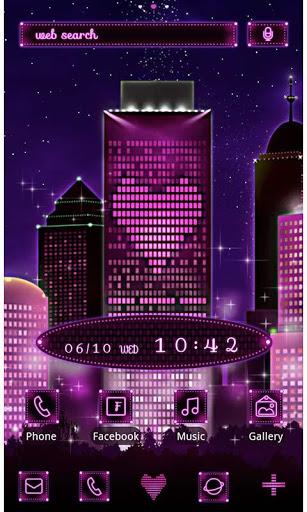 City Theme-Purple Love City- - Image screenshot of android app