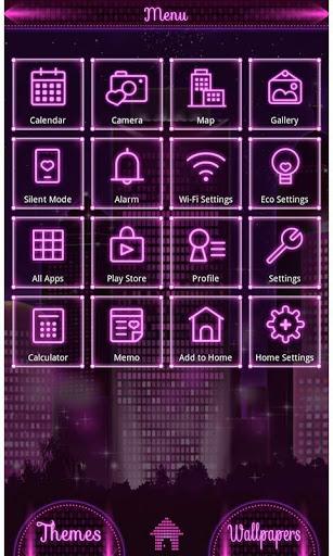 City Theme-Purple Love City- - Image screenshot of android app