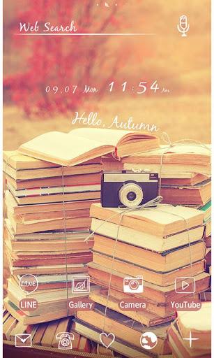 Cute Theme-Autumn Reading- - عکس برنامه موبایلی اندروید