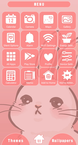 Hello Rabbit Theme +HOME - Image screenshot of android app