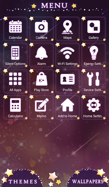 Meteor Shower Theme +HOME - Image screenshot of android app