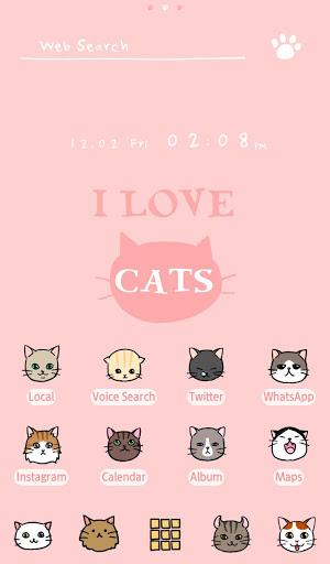 I Love Cats Theme +HOME - عکس برنامه موبایلی اندروید