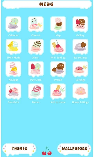 Theme-I Scream for Ice Cream!- - Image screenshot of android app