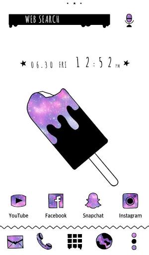Popsicle Galaxy Theme - عکس برنامه موبایلی اندروید