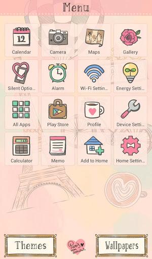 I Love Paris Theme +HOME - Image screenshot of android app