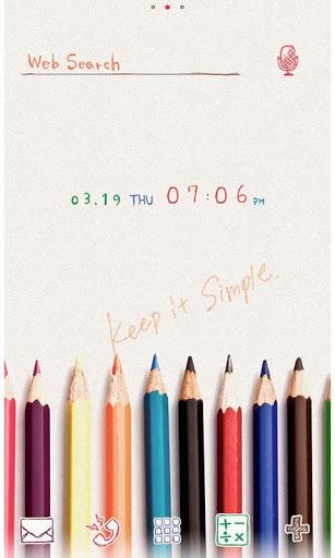 Cute Wallpaper Colored Pencils - Image screenshot of android app