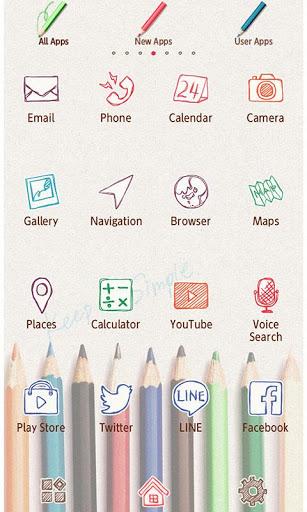 Cute Wallpaper Colored Pencils - Image screenshot of android app