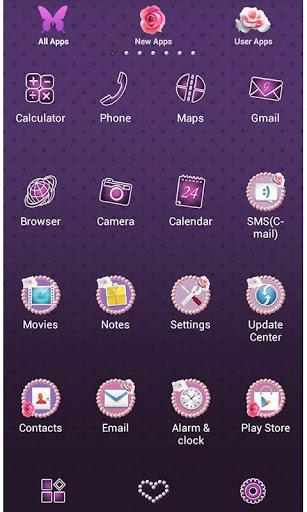 Pearl Hearts Theme +HOME - Image screenshot of android app