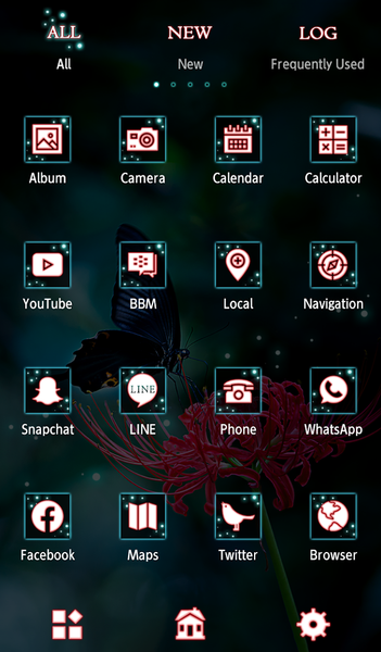 Butterfly and Red Spider Lily - عکس برنامه موبایلی اندروید