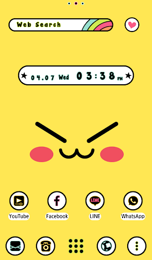Cute Expressions Theme +HOME - Image screenshot of android app