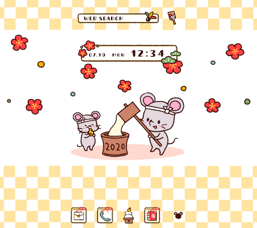 Cute NewYear's Rat Theme - Image screenshot of android app