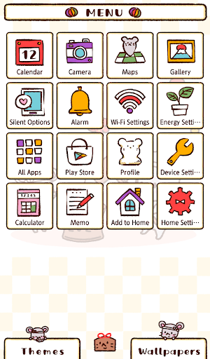 Cute NewYear's Rat Theme - عکس برنامه موبایلی اندروید