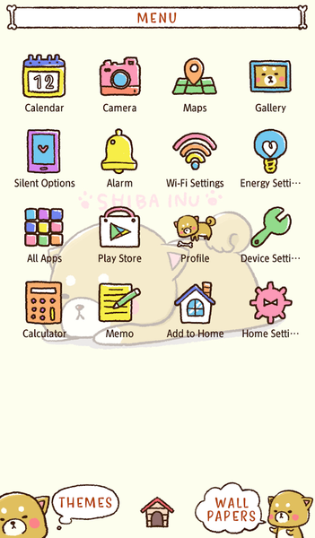 Cute Mini-Shiba Theme - Image screenshot of android app