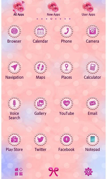 Pink Wallpaper Sparkly Sweets - Image screenshot of android app