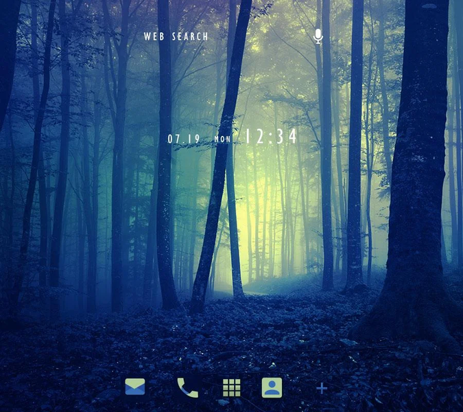 Misty Forest Theme +HOME - Image screenshot of android app