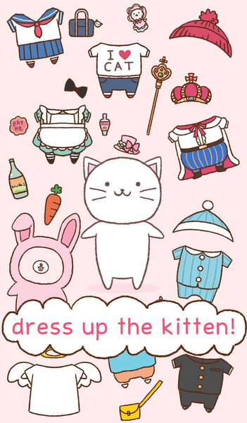 Cat wallpaper-Dress-Up Kitten - Image screenshot of android app
