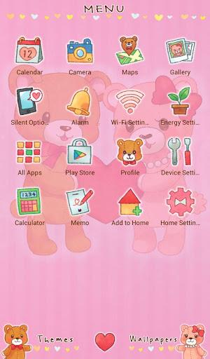 Teddy Bear Couple Love Theme - Image screenshot of android app