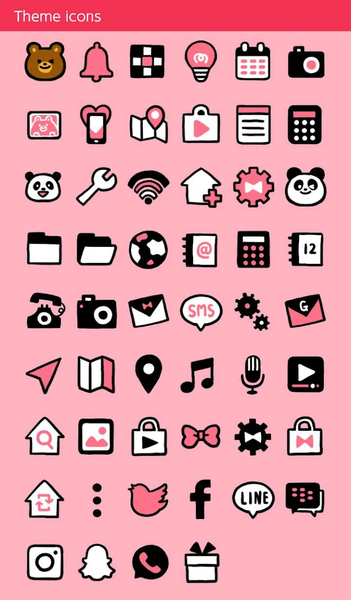 Bear and Panda Theme - عکس برنامه موبایلی اندروید