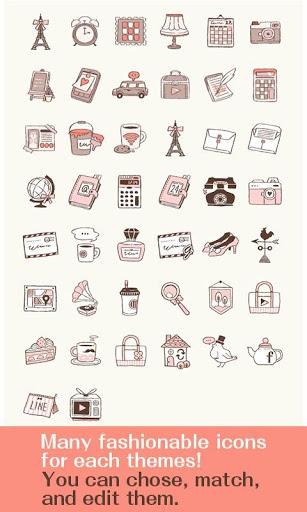 -Floral Lady- Theme +HOME - عکس برنامه موبایلی اندروید