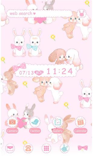 Rabbit Theme-Little Lovers- - عکس برنامه موبایلی اندروید