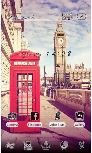 Cute Theme-London Afternoon- - عکس برنامه موبایلی اندروید