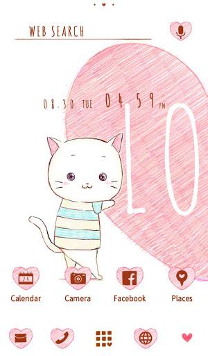 Love Cats Theme +HOME - عکس برنامه موبایلی اندروید
