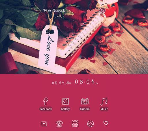 Cute Theme-Rosy Roses- - عکس برنامه موبایلی اندروید