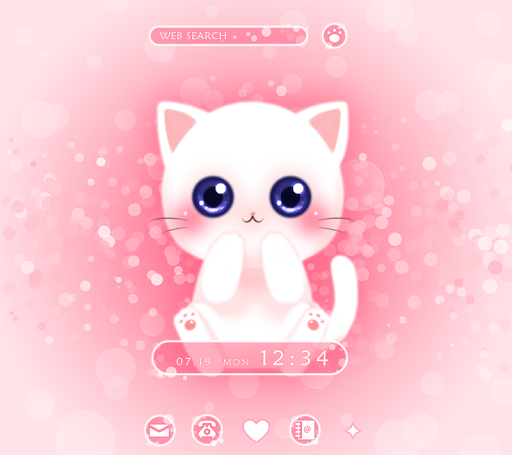 Lovely Cat Theme - عکس برنامه موبایلی اندروید