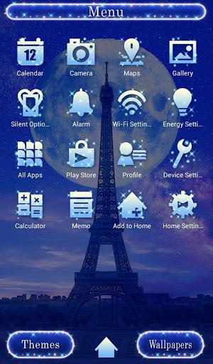 Full Moon Eiffel Tower Theme - عکس برنامه موبایلی اندروید