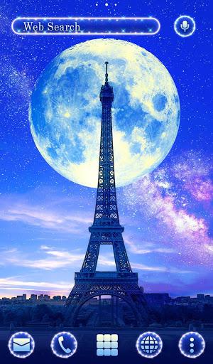 Full Moon Eiffel Tower Theme - عکس برنامه موبایلی اندروید